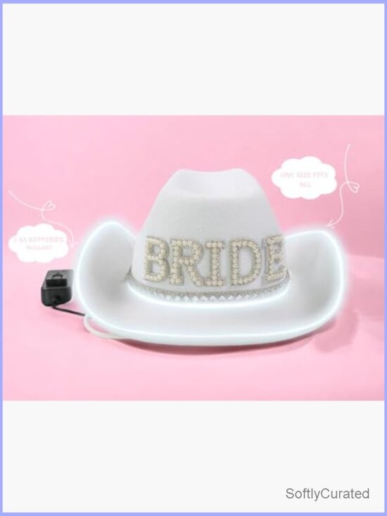 LED Light Up Cowboy Hat Bachelorette Bridal Party Favors main image 5